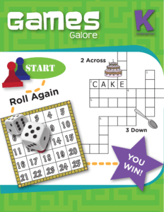 Rich Results on Google's SERP when searching for 'Games Galore Kindergarten Workbook'